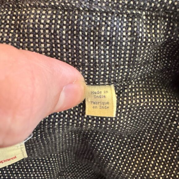 Knowledge Cotton Apparel Long Sleeve Button Down Mens XL Dark Gray Cotton - Picture 2 of 13